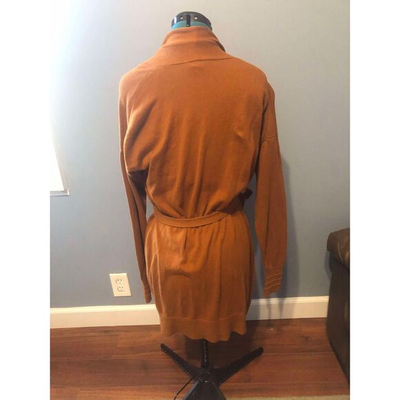 Lululemon Cotton-Cashmere Knit Wrap Butternut Brown Cardigan, size 8 - Picture 5 of 6